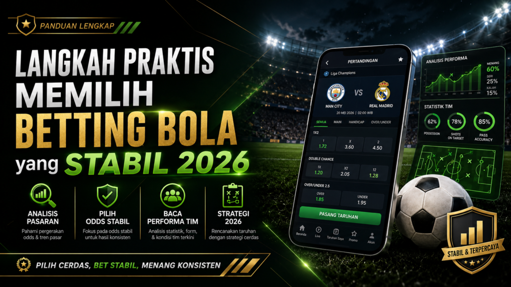 Langkah Praktis Memilih Betting Bola yang Stabil 2026